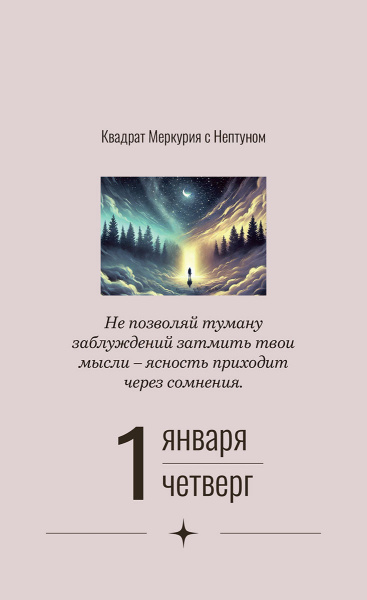 Календарь перекидной настольный «Астрокалендарь 2026»