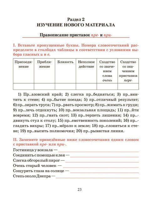 Русский язык. Тренажёр по орфографии и пунктуации. 6 класс