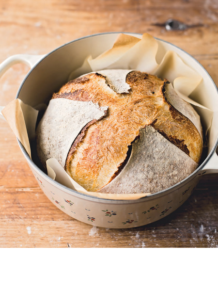 Ремесленный хлеб на закваске. Изумительная домашняя выпечка почти без замеса