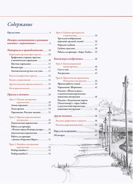 Архитектура и перспектива в скетчах