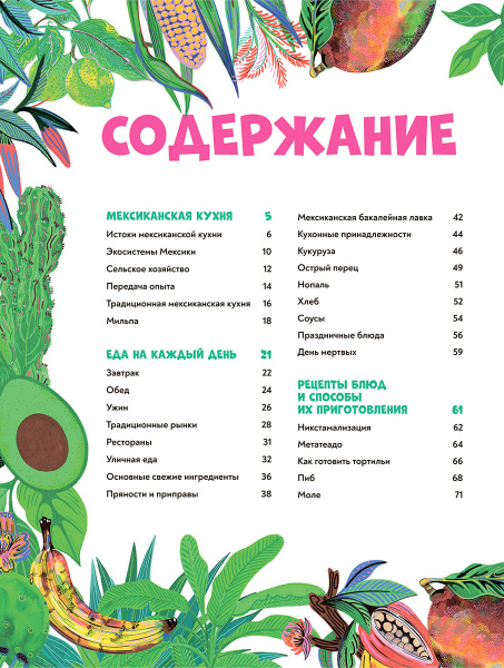 Мексиканская кухня в иллюстрациях