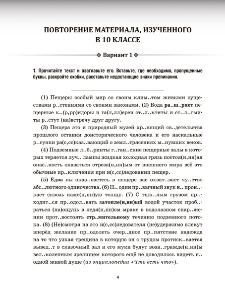 Русский язык: проверочные работы для тематического и итогового контроля. 11 класс