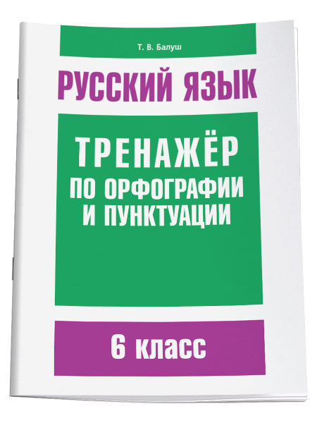 Русский язык. Тренажёр по орфографии и пунктуации. 6 класс