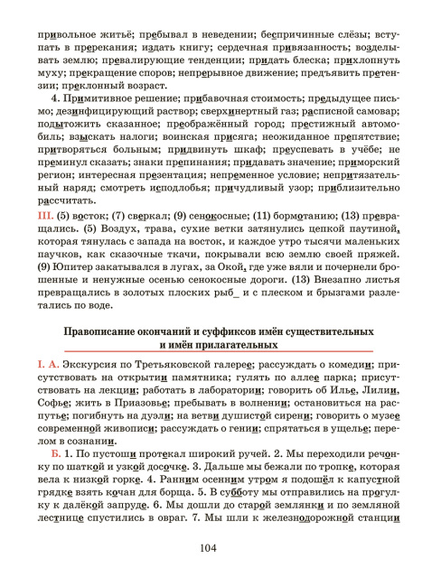 Русский язык. Тренажёр по орфографии и пунктуации. 6 класс