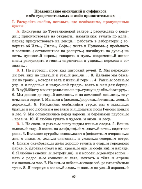 Русский язык. Тренажёр по орфографии и пунктуации. 6 класс