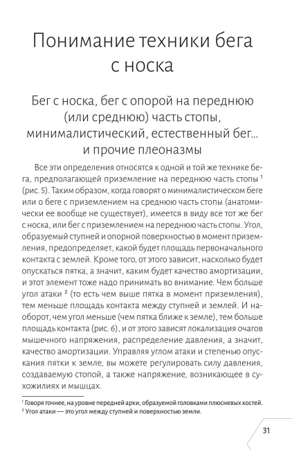 Правильная техника бега с опорой на переднюю часть стопы